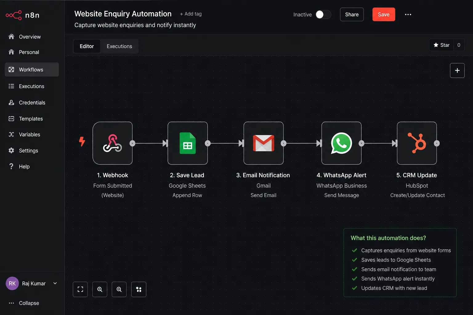 Lead Generation Workflow preview 1